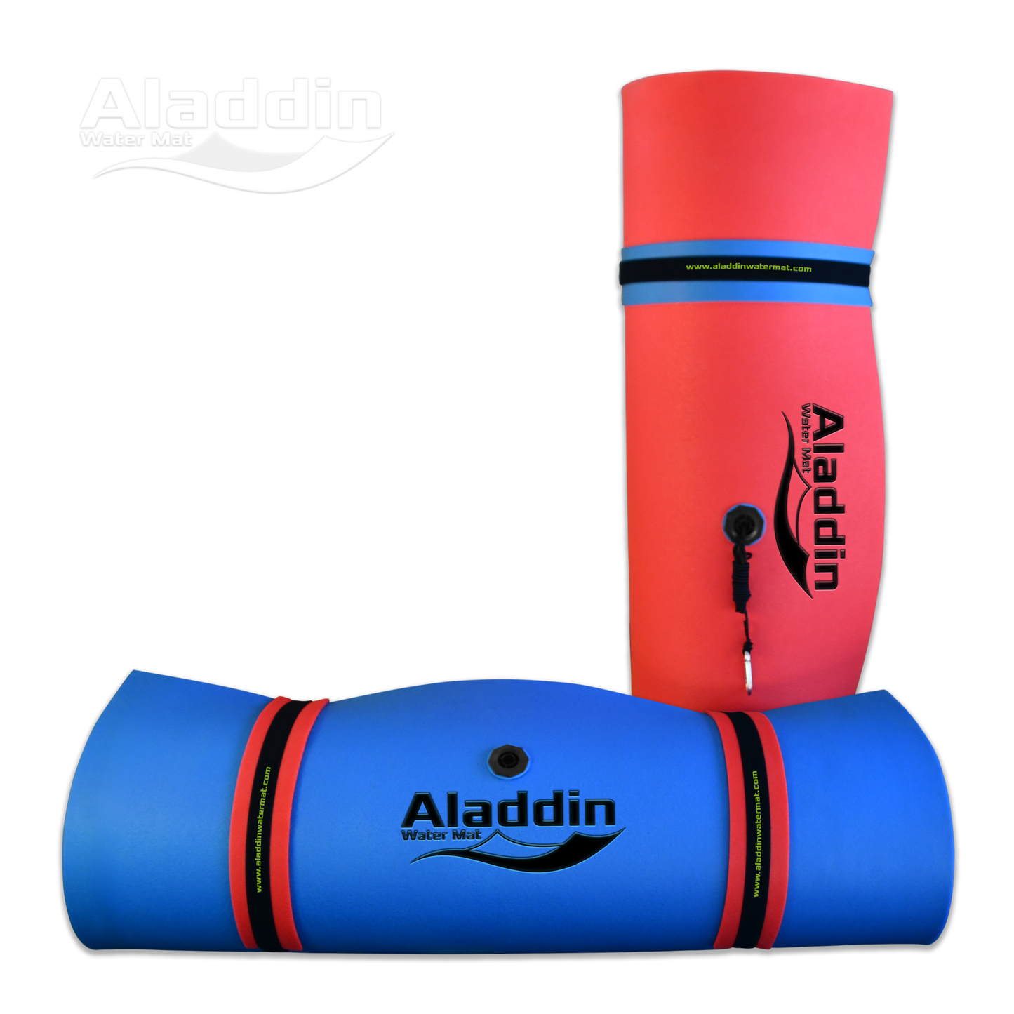 Aladdin Water Mat™ (9x6) Floating Water Mat, Premium Foam (Red/Blue)