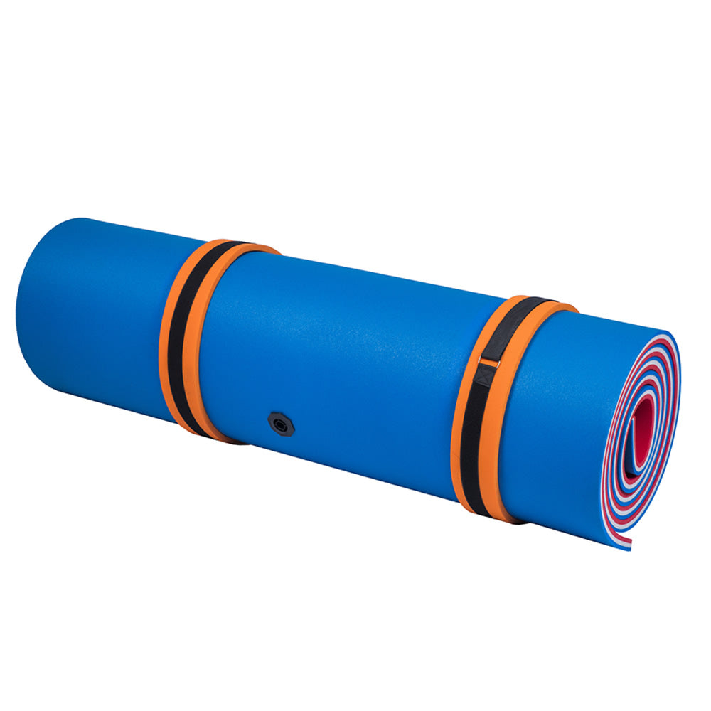 Aladdin Water Mat™ (9x6) Floating Water Mat, Premium Foam (Red/Blue)