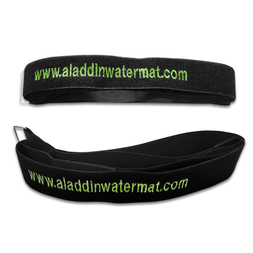 Storage Fastener straps (Set of 2)  Black w/ Brand name embroidered , ( 72 x 2 Inches)