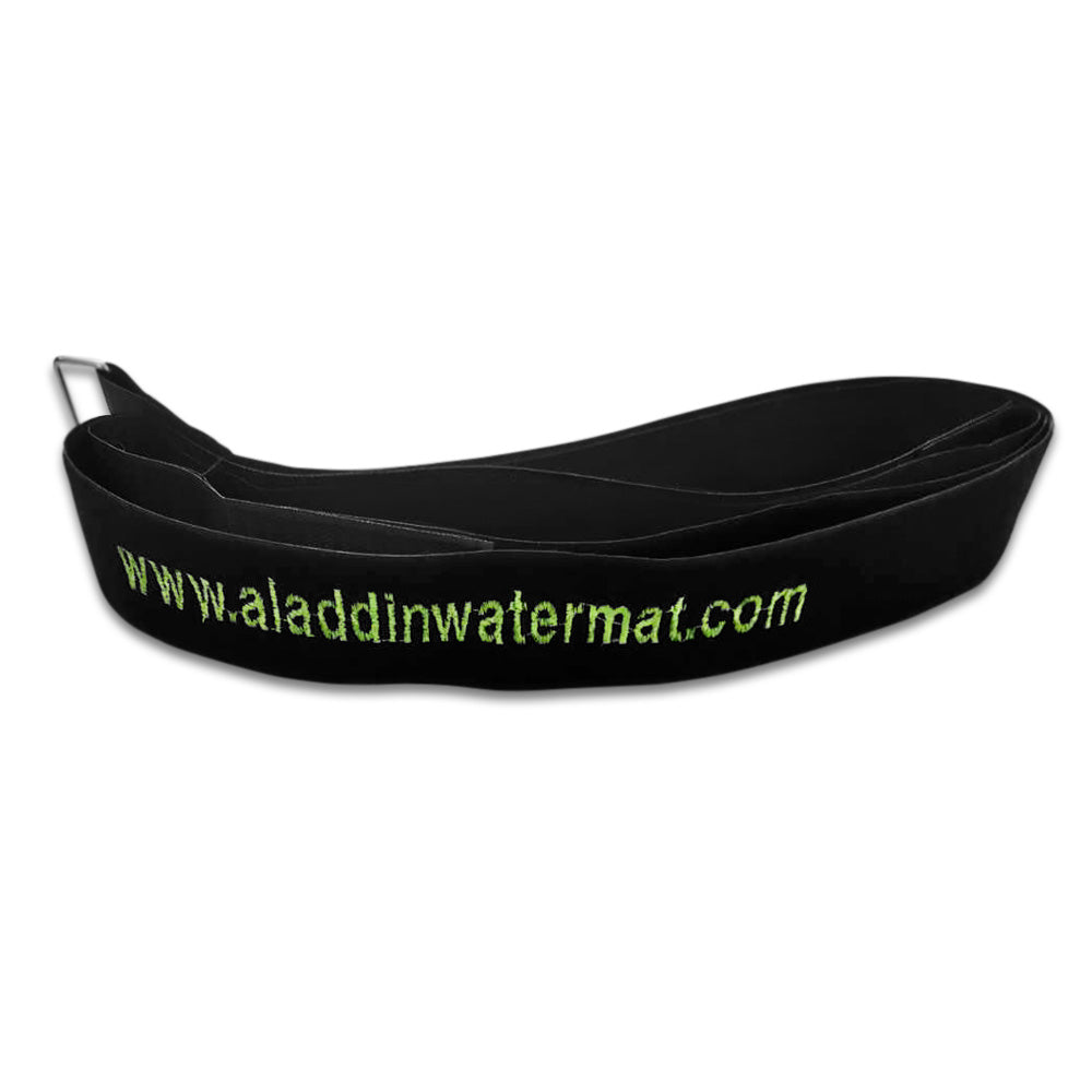 Storage Fastener straps (Set of 2)  Black w/ Brand name embroidered , ( 72 x 2 Inches)