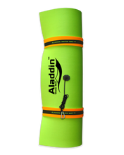 Load image into Gallery viewer, Aladdin Water Mat™ (18x6) Floating Water Mat, Premium Foam (Lime Green/Black/Orange)
